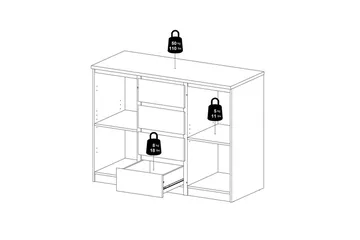 Salomns Skänk 120,8 cm - Vit - Förvaring - Förvaringsmöbler - Skänkar & sideboards