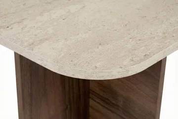 Salrin Soffbord 120x41x60 cm - Travertin/Venezia-valnöt - Möbler - Vardagsrum - Soffbord & vardagsrumsbord - Soffbord
