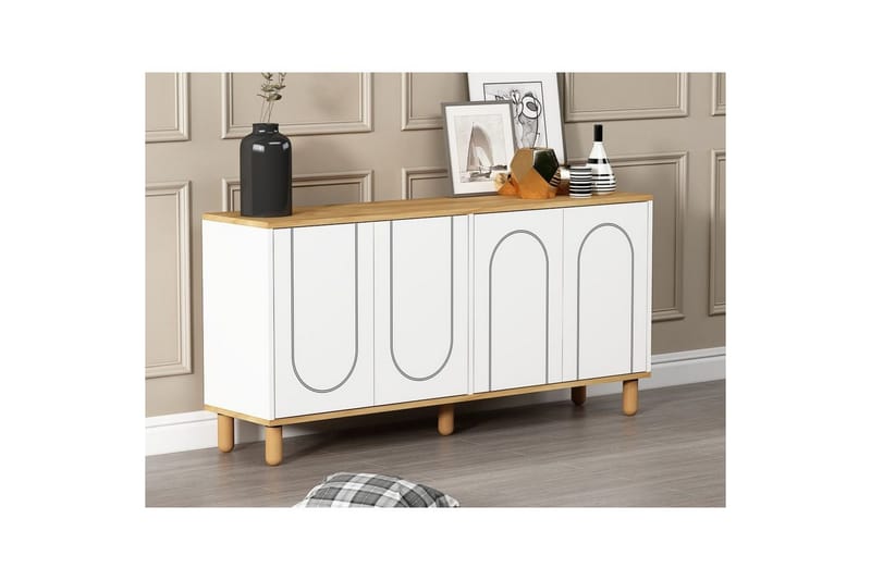 Salven Konsollbord 150 cm - Ek/Vit - Möbler - Vardagsrum - Soffbord & vardagsrumsbord - Avlastningsbord & konsolbord