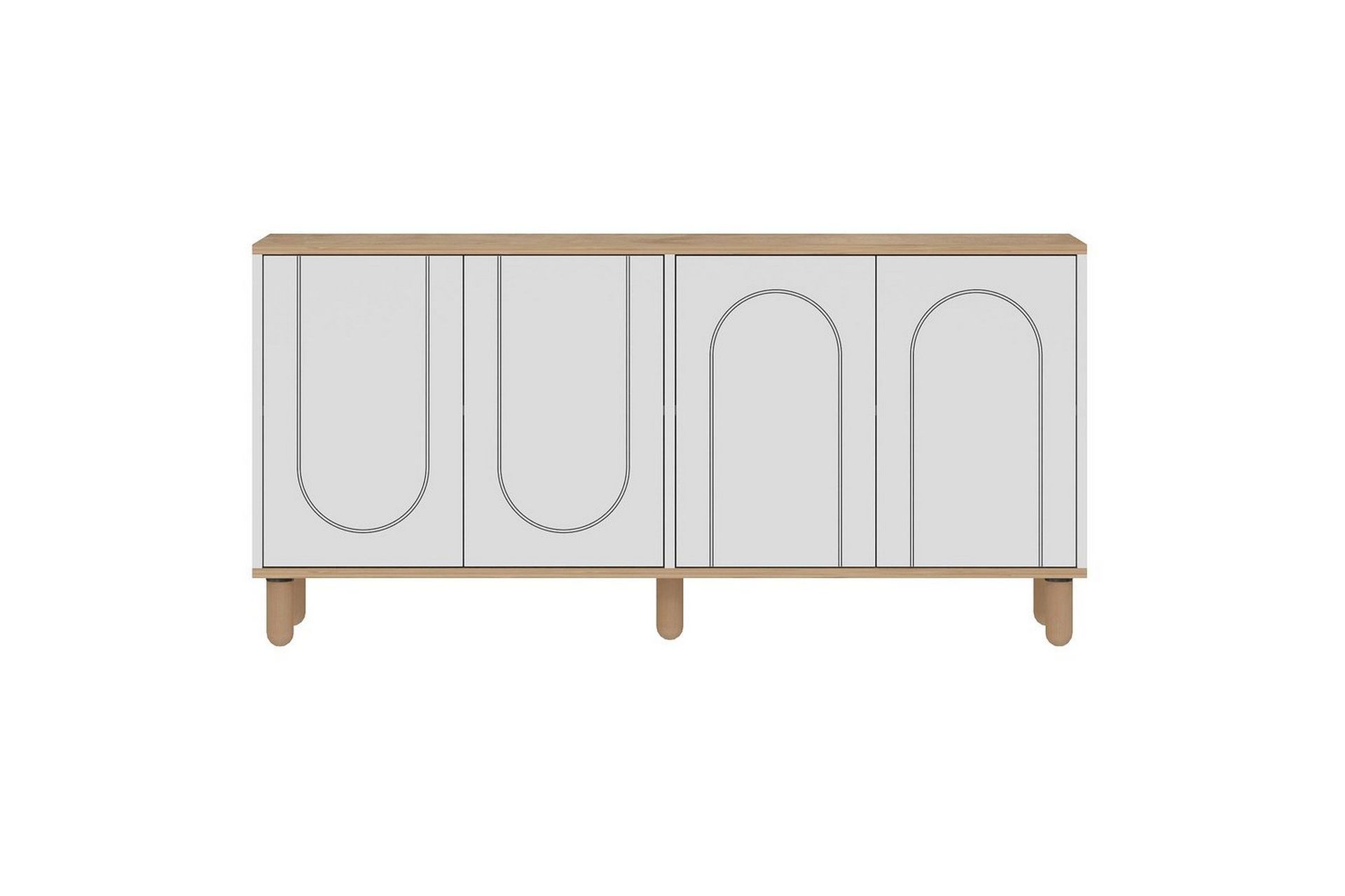 Salven Konsollbord 150 cm - Ek/Vit