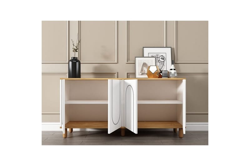 Salven Konsollbord 150 cm - Ek/Vit - Möbler - Vardagsrum - Soffbord & vardagsrumsbord - Avlastningsbord & konsolbord