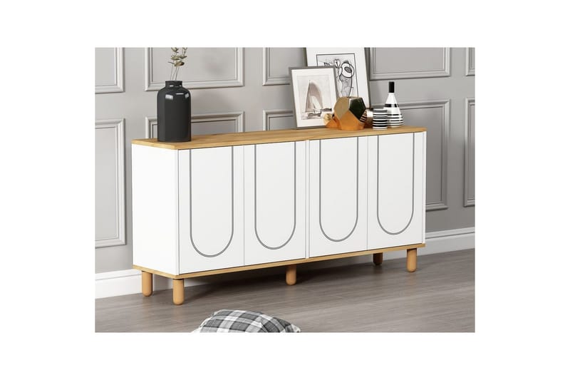 Salven Konsollbord 150 cm - Ek/Vit - Möbler - Vardagsrum - Soffbord & vardagsrumsbord - Avlastningsbord & konsolbord