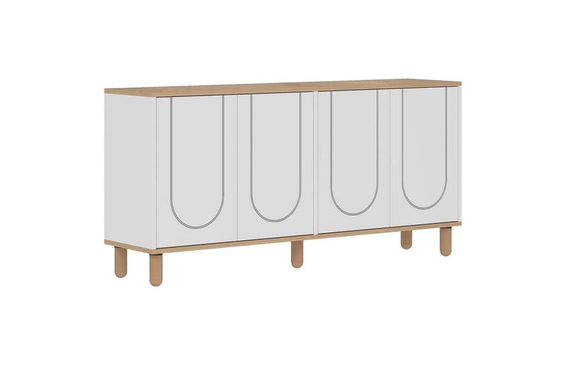 Salven Konsollbord 150 cm - Ek/Vit - Möbler - Vardagsrum - Soffbord & vardagsrumsbord - Avlastningsbord & konsolbord