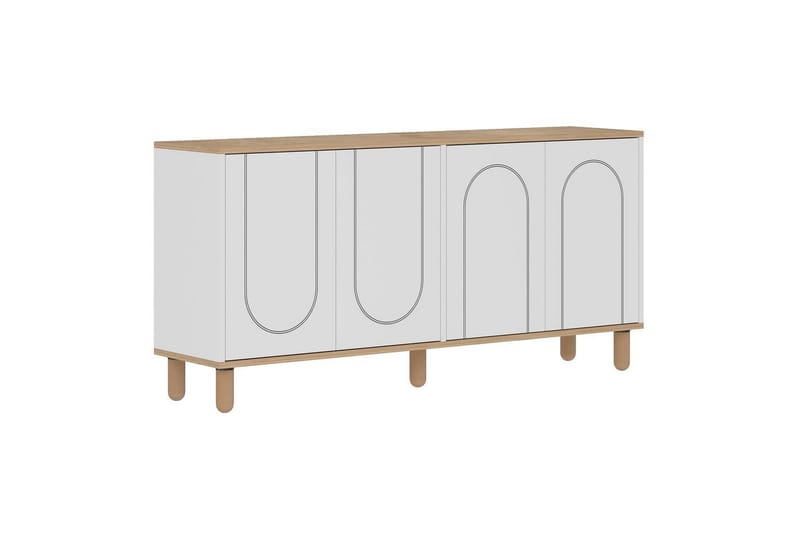 Salven Konsollbord 150 cm - Ek/Vit - Möbler - Vardagsrum - Soffbord & vardagsrumsbord - Avlastningsbord & konsolbord