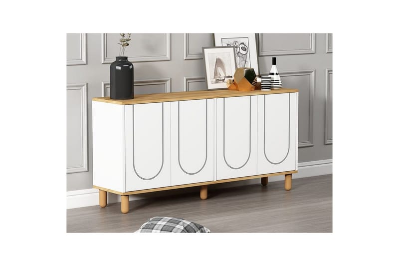 Salven Konsollbord 150 cm - Ek/Vit - Möbler - Vardagsrum - Soffbord & vardagsrumsbord - Avlastningsbord & konsolbord