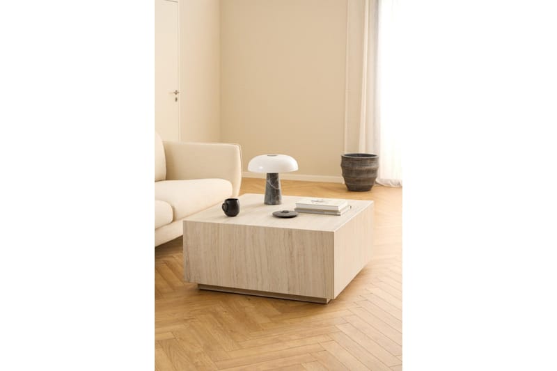 Samon Kvadratiskt Soffbord 90 cm i Sten - Beige - Möbler - Vardagsrum - Soffbord & vardagsrumsbord - Soffbord