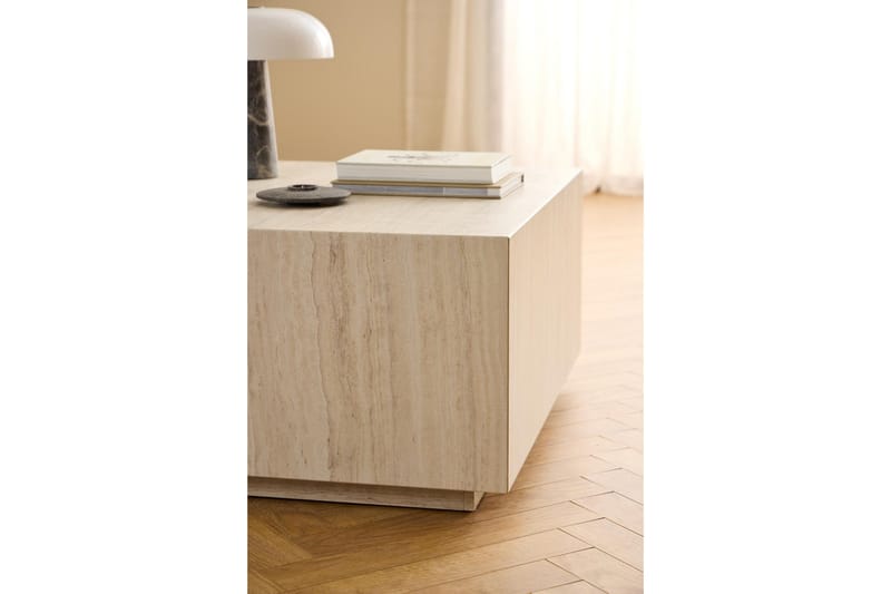 Samon Kvadratiskt Soffbord 90 cm i Sten - Beige - Möbler - Vardagsrum - Soffbord & vardagsrumsbord - Soffbord