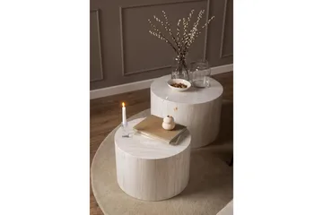 Samon Soffbord 58 cm - Beige - Möbler - Vardagsrum - Soffbord & vardagsrumsbord - Satsbord
