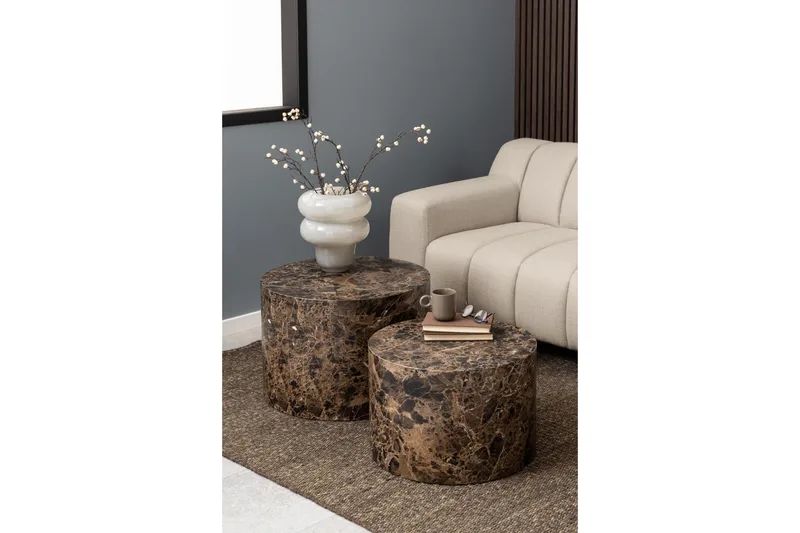 Samon Soffbord 58 cm - Brun - Möbler - Vardagsrum - Soffbord & vardagsrumsbord - Satsbord