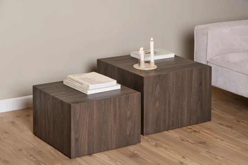 Samon Soffbord 58 cm - Brun - Möbler - Vardagsrum - Soffbord & vardagsrumsbord - Satsbord