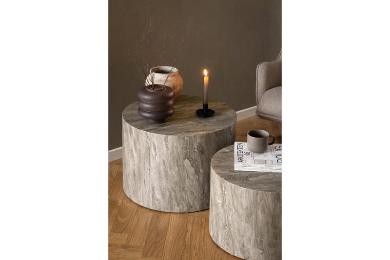 Samon Soffbord 58 cm - Grå - Möbler - Vardagsrum - Soffbord & vardagsrumsbord - Satsbord