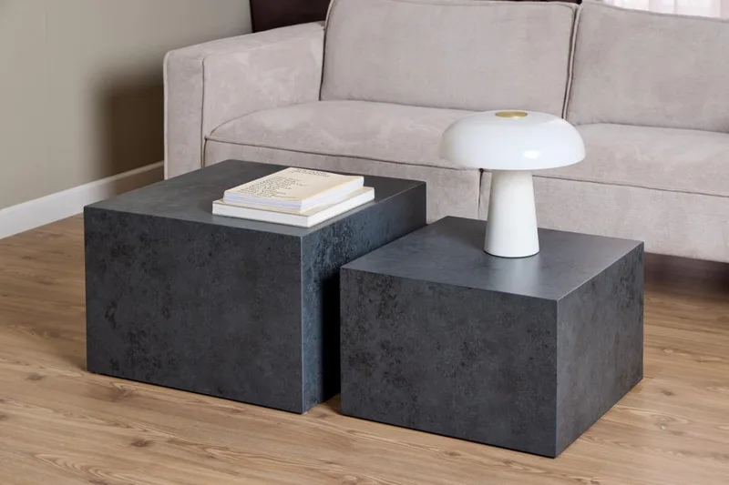 Samon Soffbord 58 cm - Svart - Möbler - Vardagsrum - Soffbord & vardagsrumsbord - Satsbord