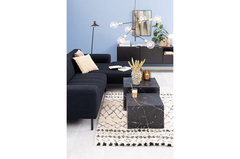 Samon Soffbord 58x58 cm - Svart - Möbler - Vardagsrum - Soffbord & vardagsrumsbord - Satsbord