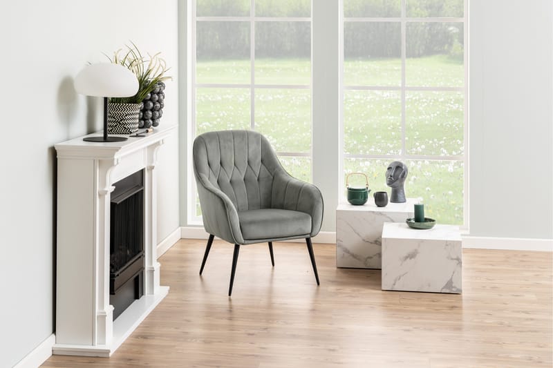 Samon Soffbord 58x58 cm - Vit - Möbler - Vardagsrum - Soffbord & vardagsrumsbord - Satsbord