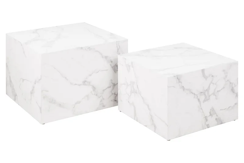 Samon Soffbord 58x58 cm, Vit