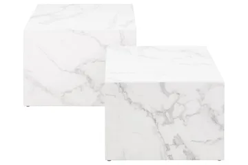 Samon Soffbord 58x58 cm - Vit - Möbler - Vardagsrum - Soffbord & vardagsrumsbord - Satsbord