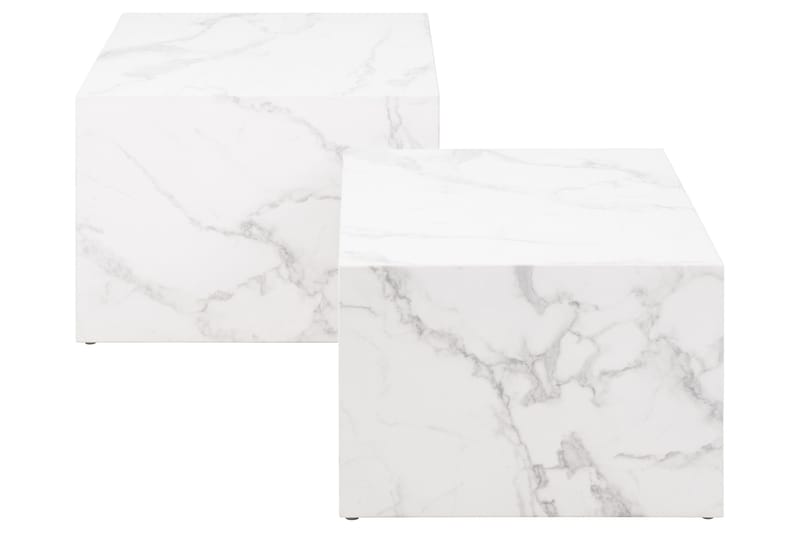 Samon Soffbord 58x58 cm - Vit - Möbler - Vardagsrum - Soffbord & vardagsrumsbord - Satsbord