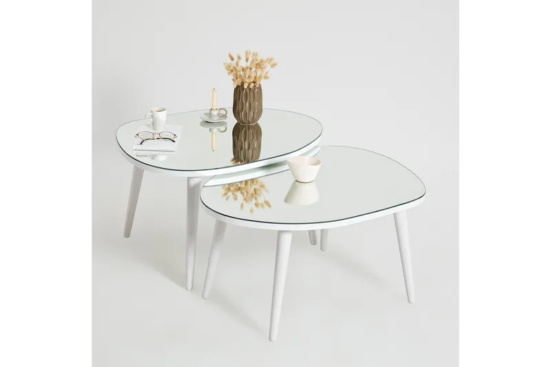 Samtens Satsbord - Vit - Möbler - Vardagsrum - Soffbord & vardagsrumsbord - Satsbord