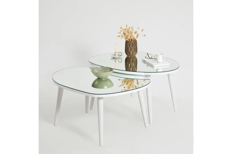 Samtens Satsbord - Vit - Möbler - Vardagsrum - Soffbord & vardagsrumsbord - Satsbord