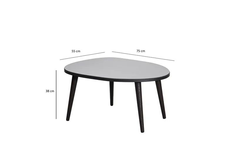 Samtens Soffbord 75 cm - Svart - Möbler - Vardagsrum - Soffbord & vardagsrumsbord - Soffbord