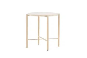 Sandhamn Soffbord 40 cm Rund - Beige - Möbler - Vardagsrum - Soffbord & vardagsrumsbord - Soffbord