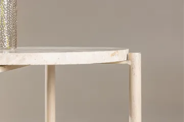 Sandhamn Soffbord 40 cm Rund - Beige - Möbler - Vardagsrum - Soffbord & vardagsrumsbord - Soffbord