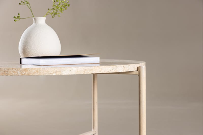 Sandhamn Soffbord 70 cm Rund - Beige - Möbler - Vardagsrum - Soffbord & vardagsrumsbord - Soffbord