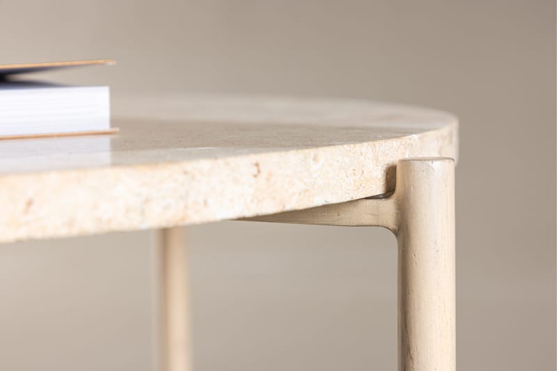 Sandhamn Soffbord 70 cm Rund - Beige - Möbler - Vardagsrum - Soffbord & vardagsrumsbord - Soffbord