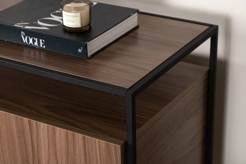 Kingsport Sidobord 45 cm - Brun - Möbler - Vardagsrum - Soffbord & vardagsrumsbord - Sidobord & lampbord