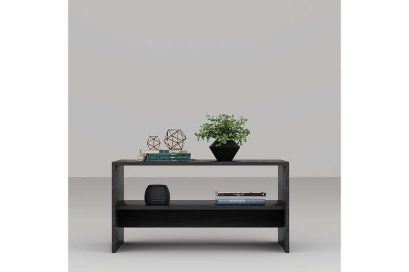 SARACHANE Soffbord 90 cm Svart Marmor - Möbler - Vardagsrum - Soffbord & vardagsrumsbord - Soffbord