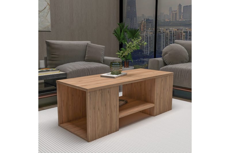 Sarte Soffbord 100x37 cm - Beige/Ljus Brun/Trä - Möbler - Vardagsrum - Soffbord & vardagsrumsbord - Satsbord