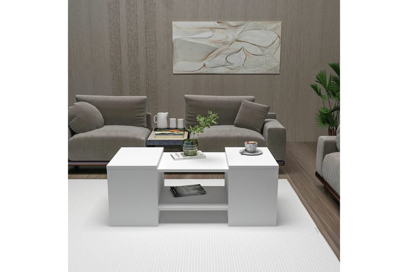 Sarte Soffbord 100x37 cm - Vit - Möbler - Vardagsrum - Soffbord & vardagsrumsbord - Satsbord