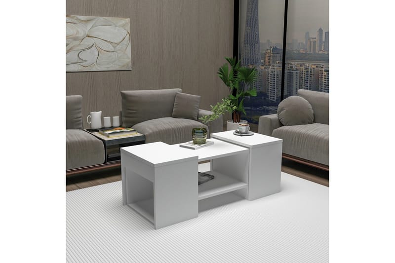 Sarte Soffbord 100x37 cm - Vit - Möbler - Vardagsrum - Soffbord & vardagsrumsbord - Satsbord
