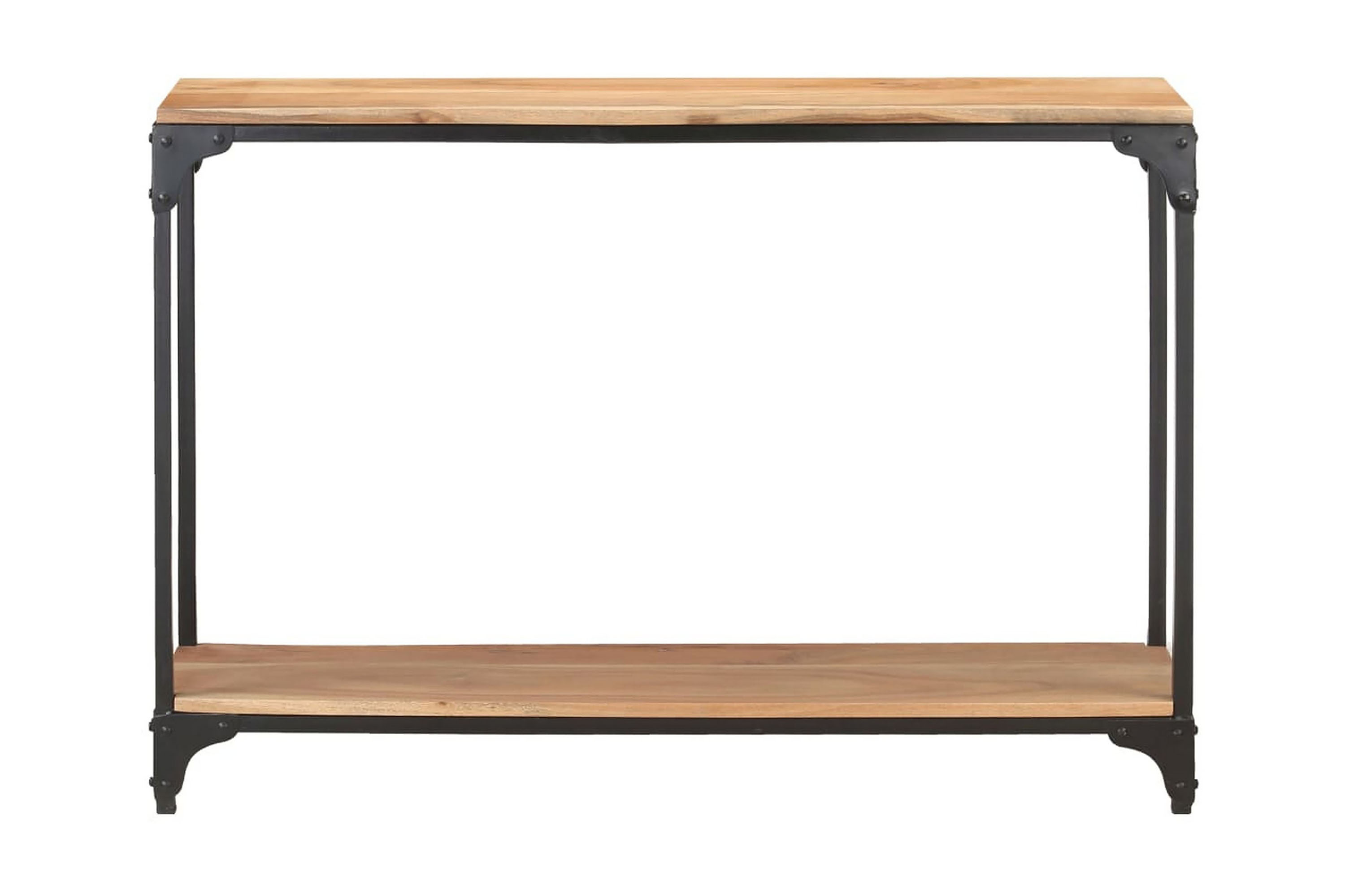 Avlastningsbord 110x30x75 cm massivt akaciaträ – Brun