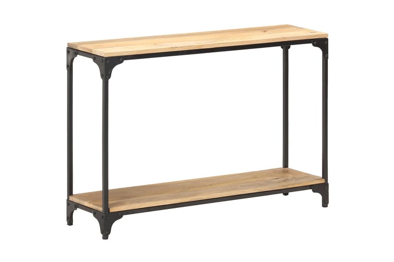 Avlastningsbord 110x30x75 cm massivt mangoträ - Brun - Möbler - Vardagsrum - Soffbord & vardagsrumsbord - Satsbord