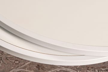 Bazra Runda Stapelbara Nästlade Soffbord i Metall - Vit - Möbler - Vardagsrum - Soffbord & vardagsrumsbord - Satsbord