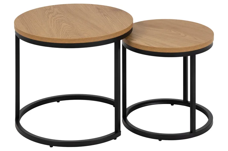 Belgrat Satsbord Rund - Natural - Möbler - Vardagsrum - Soffbord & vardagsrumsbord - Satsbord