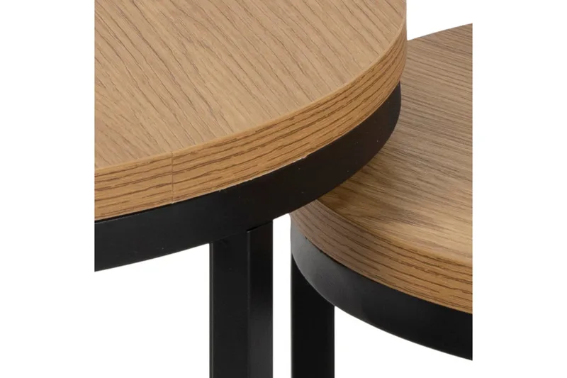 Belgrat Satsbord Rund - Natural - Möbler - Vardagsrum - Soffbord & vardagsrumsbord - Satsbord