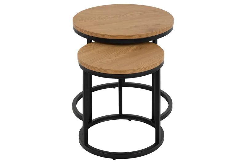 Belgrat Satsbord Rund - Natural - Möbler - Vardagsrum - Soffbord & vardagsrumsbord - Satsbord