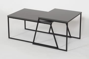 Bodsjö Satsbord 88 cm 2 Bord - Grå/Svart - M öbler - Vardagsrum - Soffbord & vardagsrumsbord - Satsbord