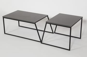Bodsjö Satsbord 88 cm 2 Bord - Grå/Svart - Möbler - Vardagsrum - Soffbord & vardagsrumsbord - Satsbord