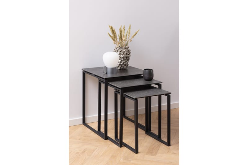 Cynthia Satsbord - Svart - Möbler - Vardagsrum - Soffbord & vardagsrumsbord - Satsbord
