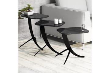 Erykah Satsbord 45 cm - Svart - Möbler - Vardagsrum - Soffbord & vardagsrumsbord - Satsbord