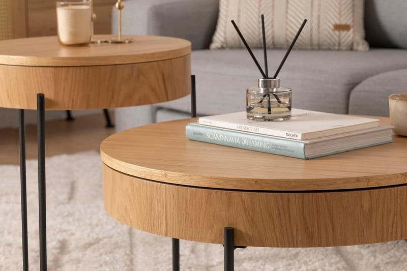 Islo Satsbord - Svart - Möbler - Vardagsrum - Soffbord & vardagsrumsbord - Satsbord