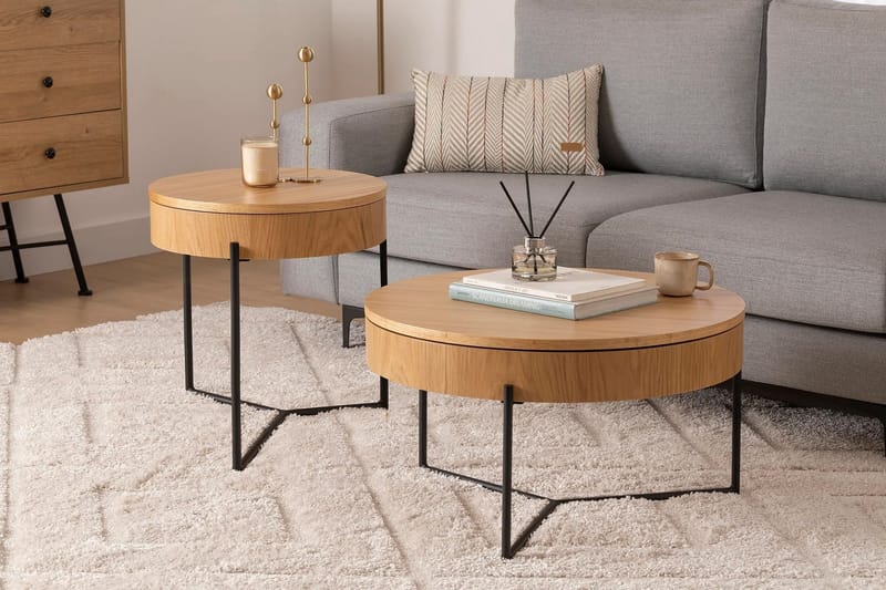 Islo Satsbord - Svart - Möbler - Vardagsrum - Soffbord & vardagsrumsbord - Satsbord