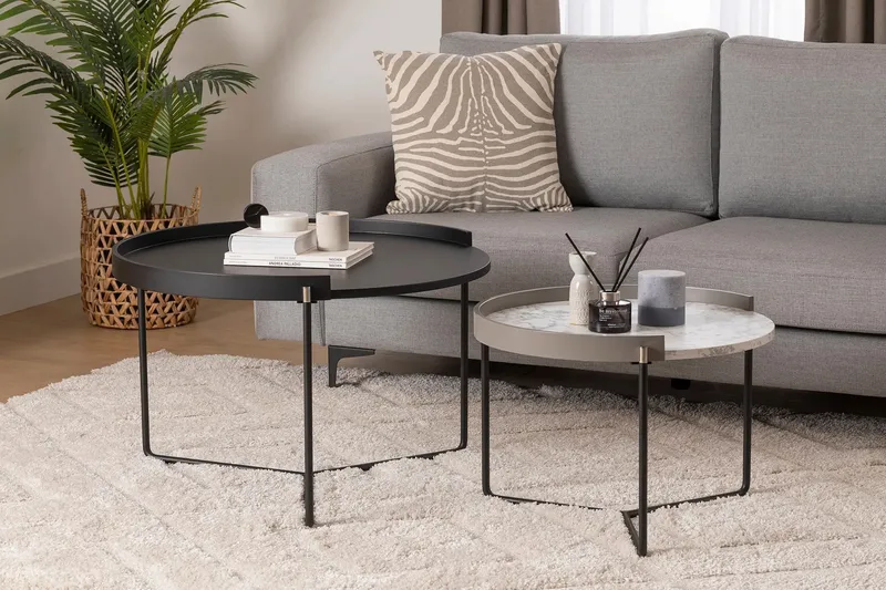 Manisha Satsbord - Antracit - Möbler - Vardagsrum - Soffbord & vardagsrumsbord - Satsbord