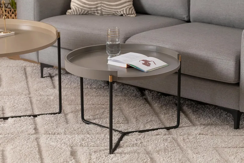 Manisha Satsbord - Beige - Möbler - Vardagsrum - Soffbord & vardagsrumsbord - Satsbord