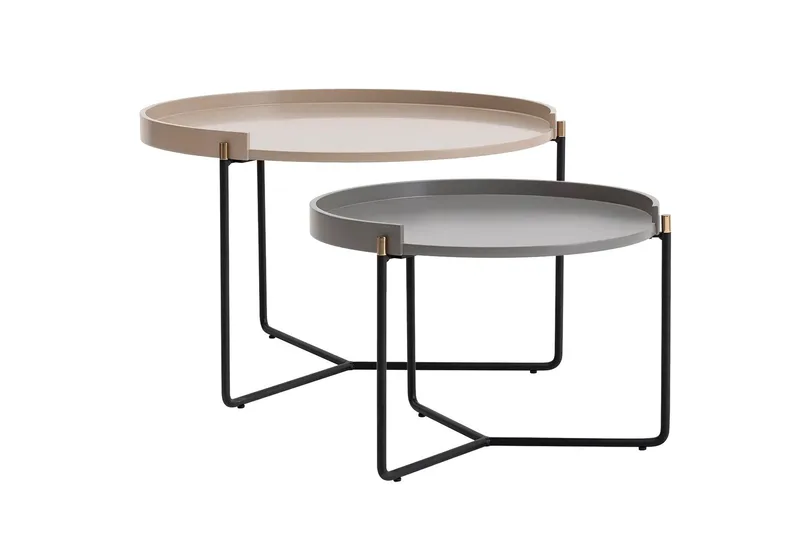 Manisha Satsbord - Beige - Möbler - Vardagsrum - Soffbord & vardagsrumsbord - Satsbord