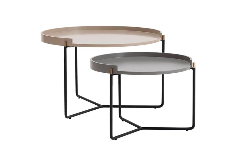 Manisha Satsbord - Beige - Möbler - Vardagsrum - Soffbord & vardagsrumsbord - Satsbord