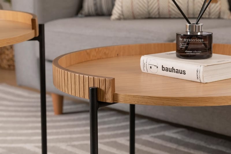 Manisha Satsbord - Natural - Möbler - Vardagsrum - Soffbord & vardagsrumsbord - Satsbord